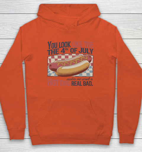 You Look Like The 4th Of July Hot Dog Hoodie 3