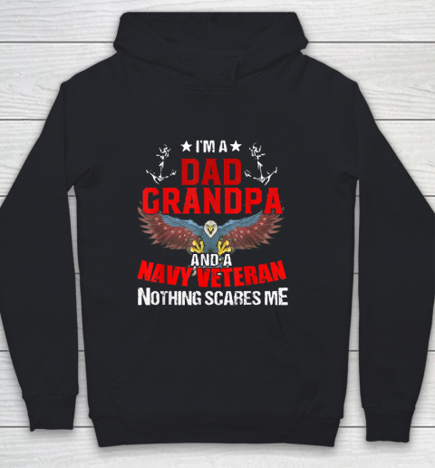 Im A Dad Grandpa And A Navy Veteran Nothing Youth Hoodie