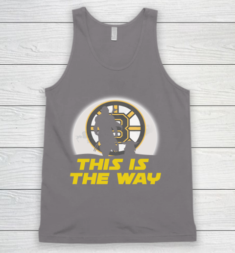 Boston Bruins NHL Ice Hockey Star Wars Yoda And Mandalorian This Is The Way Tank Top 6