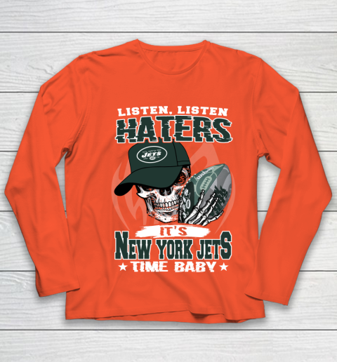 Listen Haters It is JETS Time Baby NFL Youth Long Sleeve 3
