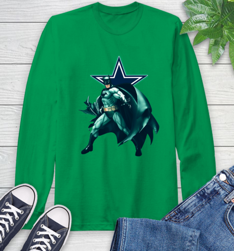 NFL Batman Football Sports Dallas Cowboys Long Sleeve T-Shirt 7