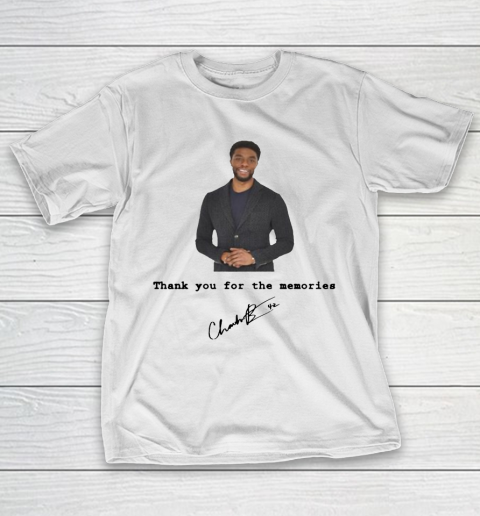 RIP Chadwick Boseman Signature Thank You For The Memories Black Panther T-Shirt