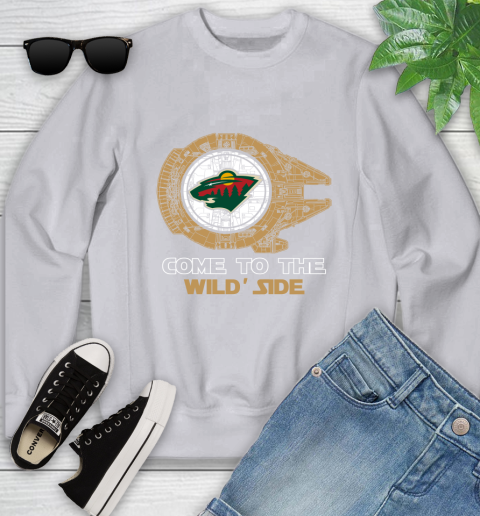 NHL Come To The Minnesota Wild Wars Hockey Sports Youth Sweatshirt 3