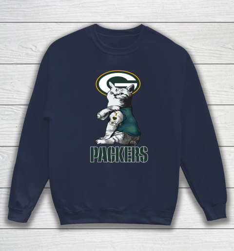 NFL Football My Cat Loves Green Bay Packers Sweatshirt 2