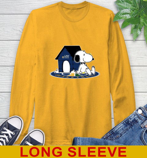 NBA Basketball Utah Jazz Snoopy The Peanuts Movie Shirt Long Sleeve T-Shirt 3