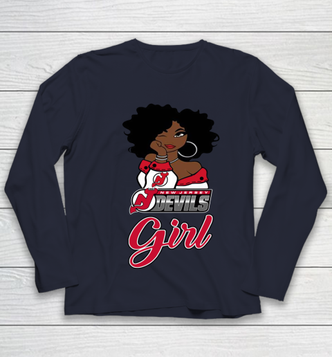 New Jersey Devils Girl NHL Youth Long Sleeve 3
