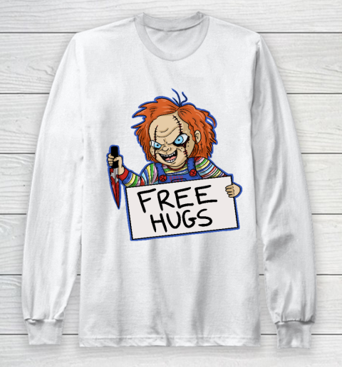 Chucky Tshirt Free Hugs Chucky Long Sleeve T-Shirt