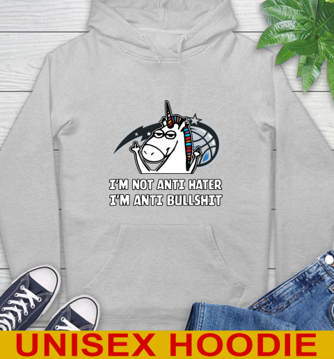Orlando Magic NBA Basketball Unicorn I'm Not Anti Hater I'm Anti Bullshit Hoodie 6