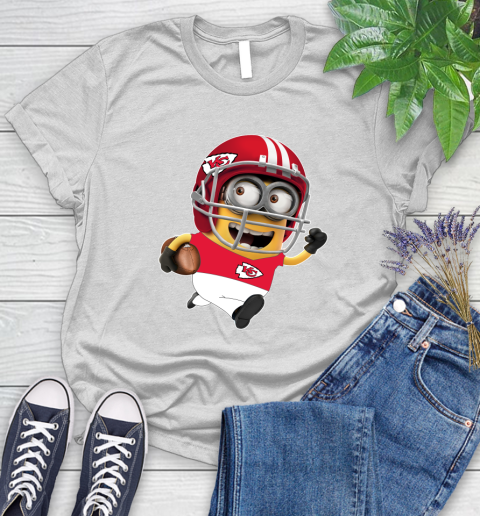 NFL Kansas City Chiefs Minions Disney Football Sports Women's T-Shirt