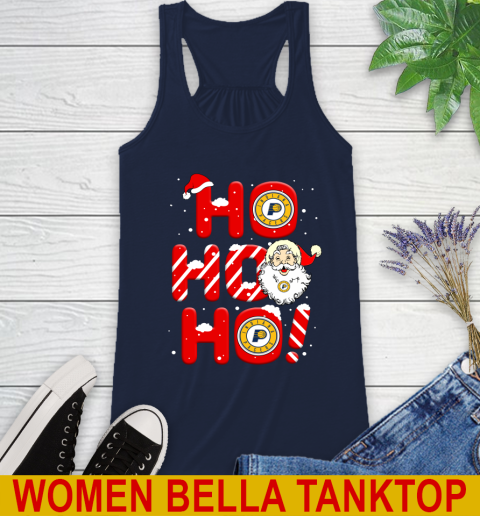 Indiana Pacers NBA Basketball Ho Ho Ho Santa Claus Merry Christmas Shirt Racerback Tank 9