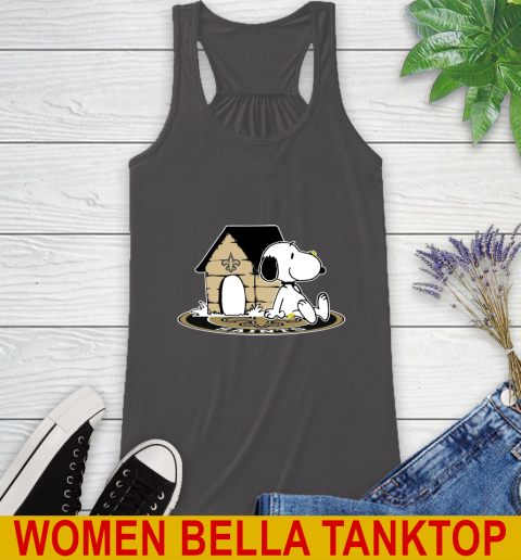 NFL Football New Orleans Saints Snoopy The Peanuts Movie Shirt Racerback Tank 12