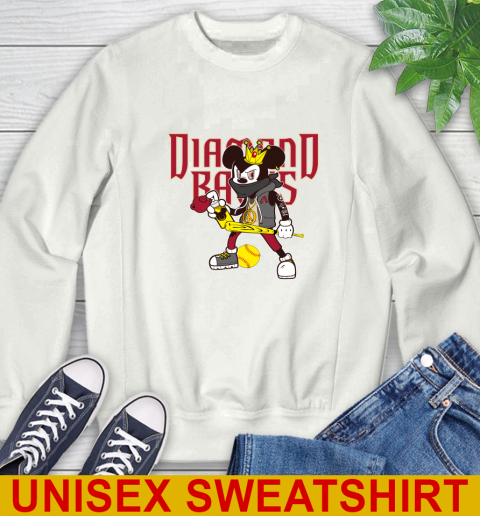 Arizona Diamondbacks MLB Baseball Mickey Peace Sign Sports Sweatshirt