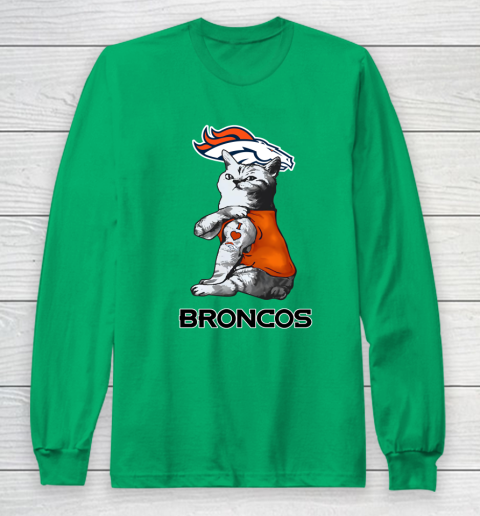 NFL Football My Cat Loves Denver Broncos Long Sleeve T-Shirt 4