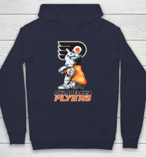 NHL My Cat Loves Philadelphia Flyers Hockey Hoodie 2