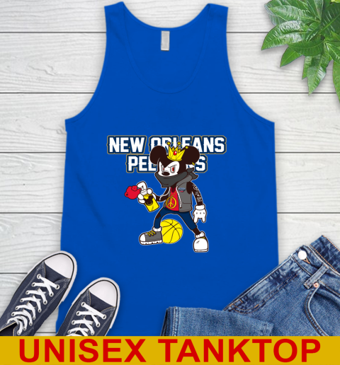 New Orleans Pelicans NBA Basketball Mickey Peace Sign Sports Tank Top 5