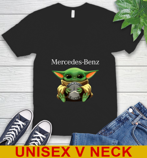 Star Wars Baby Yoda Hugs Mercedes Car Shirt 47