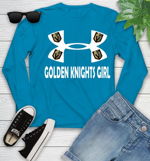 NHL Vegas Golden Knights Girl Under Armour Hockey Sports Youth Long Sleeve 8
