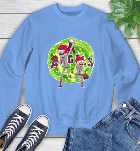 MLB Los Angeles Angels Rick And Morty Baseball Sports Sweatshirt 11