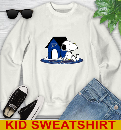 NHL Hockey St.Louis Blues Snoopy The Peanuts Movie Shirt Youth Sweatshirt
