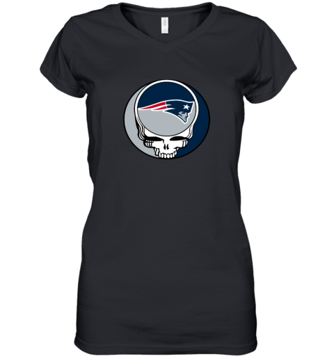 New England Patriots x Grateful Dead Women's V-Neck T-Shirt