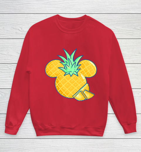 Disney Mickey Friends Mickey Pineapple Logo Youth Sweatshirt 7