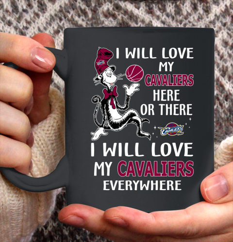 NBA Basketball Cleveland Cavaliers I Will Love My Cavaliers Everywhere Dr Seuss Shirt Ceramic Mug 11oz
