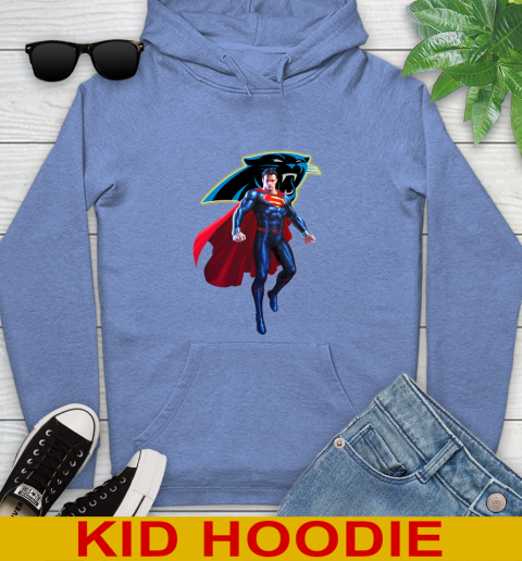 NFL Superman DC Sports Football Carolina Panthers Youth Hoodie 12