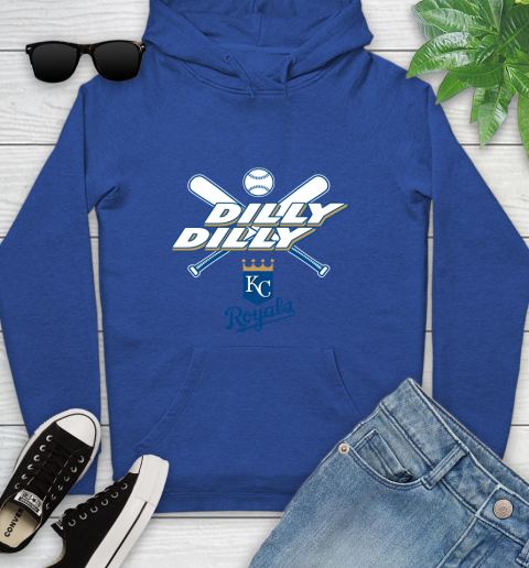 MLB Kansas City Royals Dilly Dilly Baseball Sports Youth Hoodie 9