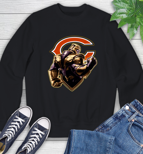 NFL Thanos Avengers Endgame Football Sports Chicago Bears Sweatshirt 2