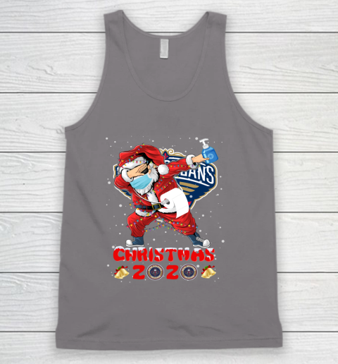 New Orleans Pelicans Funny Santa Claus Dabbing Christmas 2020 NBA Tank Top 6