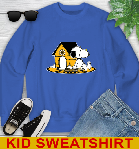 NHL Hockey Boston Bruins Snoopy The Peanuts Movie Shirt Youth Sweatshirt 7