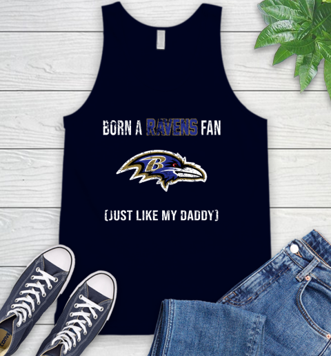 NFL Baltimore Ravens Football Loyal Fan Just Like My Daddy Shirt Tank Top 2