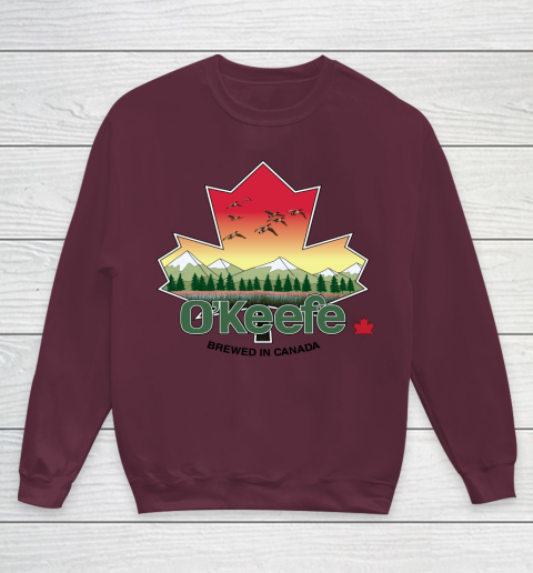 Beer Lover Funny Shirt O'Keefe Brewery  Brewed in Canada Youth Sweatshirt 4