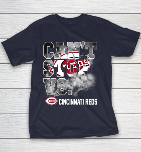 MLB Cincinnati Reds Baseball Can't Stop Vs Cincinnati Reds Youth T-Shirt 2
