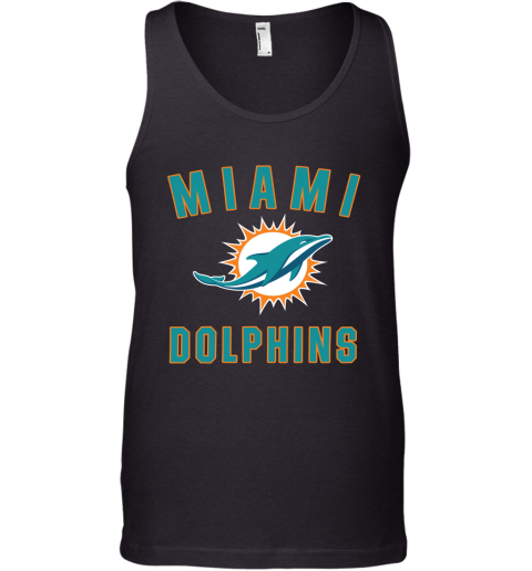 Miami Dolphins NFL Pro Line by Fanatics Branded Aqua Vintage Victory Tank Top