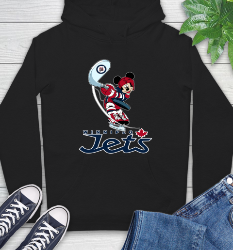 NHL Hockey Winnipeg Jets Cheerful Mickey Mouse Shirt Hoodie