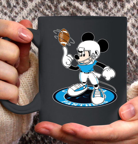 NFL Football Carolina Panthers Cheerful Mickey Disney Shirt Ceramic Mug 11oz