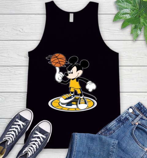 NBA Basketball Indiana Pacers Cheerful Mickey Disney Shirt Tank Top