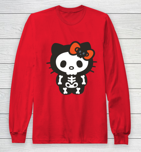 Hello Kitty Skeleton Halloween Long Sleeve T-Shirt 7