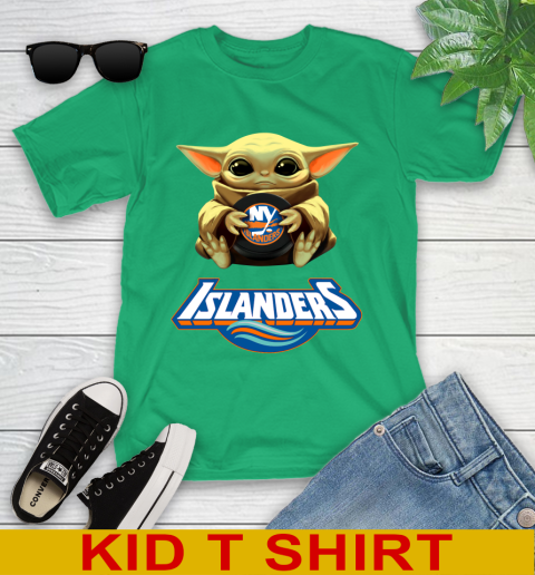 NHL Hockey New York Islanders Star Wars Baby Yoda Shirt 106