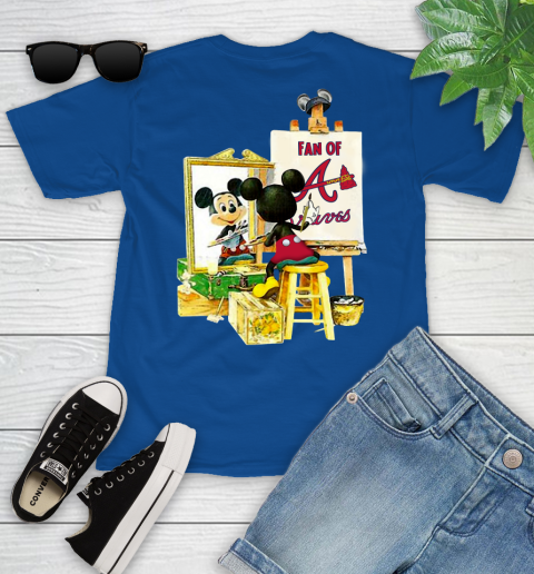 MLB Baseball Atlanta Braves Mickey Drawing Shirt 103
