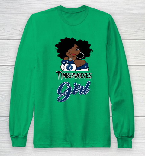 Minnesota Timberwolves Girl NBA Long Sleeve T-Shirt 7