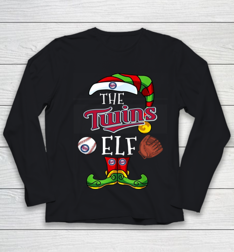 Minnesota Twins Christmas ELF Funny MLB Youth Long Sleeve