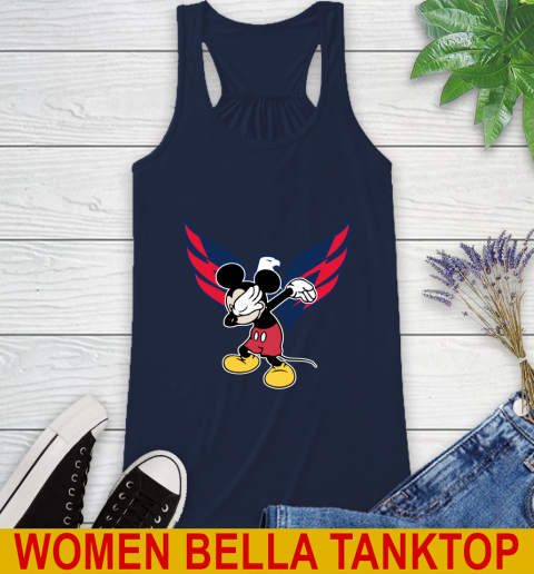 Washington Capitals NHL Hockey Dabbing Mickey Disney Sports Racerback Tank 11