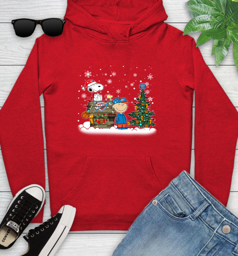 Oklahoma City Thunder NBA Basketball Christmas The Peanuts Movie Snoopy Championship Youth Hoodie 12