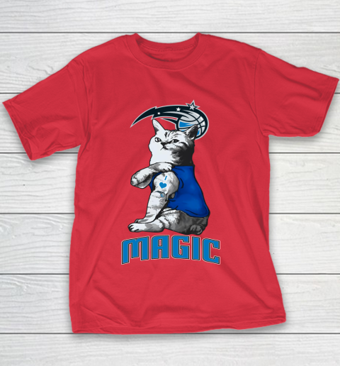 NBA Basketball My Cat Loves Orlando Magic Youth T-Shirt 7