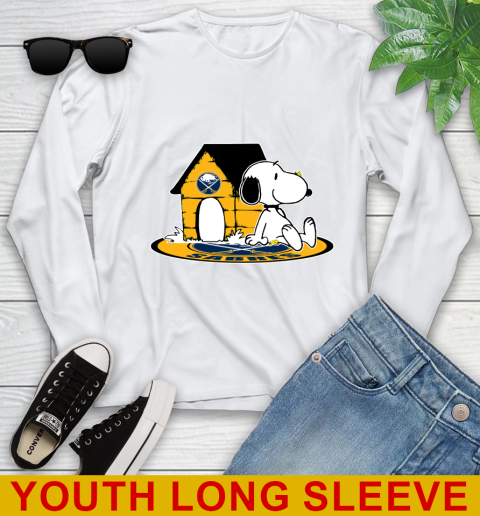 NHL Hockey Buffalo Sabres Snoopy The Peanuts Movie Shirt Youth Long Sleeve