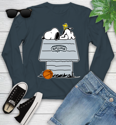 San Antonio Spurs NBA Basketball Snoopy Woodstock The Peanuts Movie Youth Long Sleeve 8