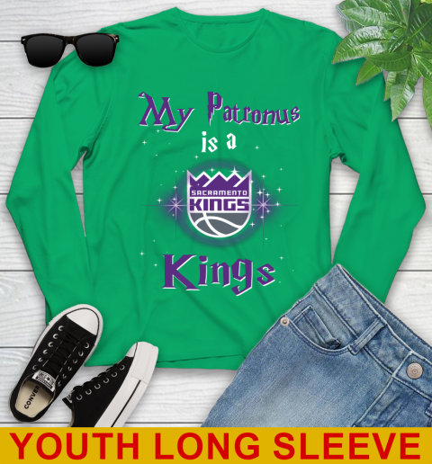 NBA Basketball Harry Potter My Patronus Is A Sacramento Kings Youth Long Sleeve 7