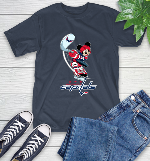 NHL Hockey Washington Capitals Cheerful Mickey Mouse Shirt T-Shirt 4
